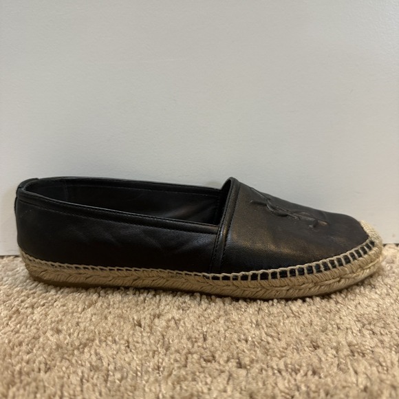 Saint Laurent Shoes Womens Size Espadrille Flats Leather Made
